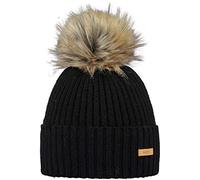 Barts Women's Augusti Beanie Beret hat, black, 6 3 4-7 5 8 UK