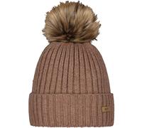 Women's Barts Womens Augusti Faux Fur Pom Pom Bobble Hat - Tan