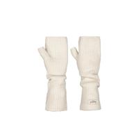Barts Womens Darty Knitted Fingerless Handwarmer Gloves - Cream