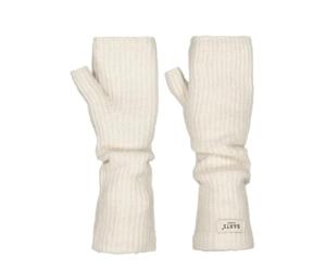 Barts Womens Darty Knitted Fingerless Handwarmer Gloves - Cream