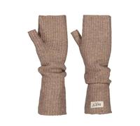 Barts Womens Darty Knitted Fingerless Handwarmer Gloves - Light Brown