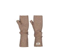 Women's Barts Womens Darty Knitted Fingerless Handwarmer Gloves - Tan - Size: ONE size