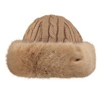 Barts Womens Fur Cable Soft Fleece Lined Warm Winter Band Beanie Hat