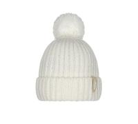 Barts Women's Knitted Hat Joansy Lined Winter Hat with Bobble, cream, One Size