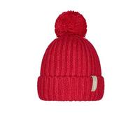 Barts Women's Knitted Hat Joansy Lined Winter Hat with Bobble, red, One Size