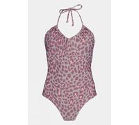 Barts Womens Lowanna V-Neck One Piece Swimsuit Mid Yellow Size 8