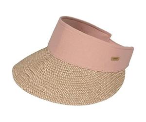 Barts Womens Vesder Raffia Sun Visor Baseball Cap - Dusty Pink - OS