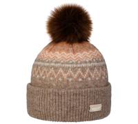 Barts | Woodstar Beanie | Chunky Knit Pom-Pom Hat | Brown | WildBounds One Size