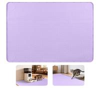 Bartuke Cat Food Mat XL, 34"x22" Large Silicone Pet Mat with Raised Edges