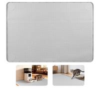 Bartuke Cat Food Mat XXL,50"x35" Large Silicone Pet Mat with Raised Edges