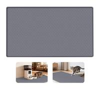 Bartuke Cat Food Mat XXL, Extra Large Silicone Pet Feeding Mat with Edge