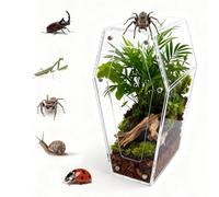 Bartuke Jumping Spider Enclosure, No Installation Insect Terrarium with Magnetic Door & All-Side Ventilation, Bug Enclosure for Tarantula, Snail, Beetle and Small Reptiles