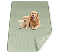 Bartuke Pee Pads for Dogs, 40" x 28" Large Reusable Dog Silicone Mat for Floor Protector, Washable Non-Slip Dog Training Pads for Potty Training (Green)