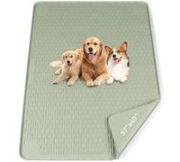 Bartuke Pee Pads for Dogs, 57" x 40" Extra Large Reusable Silicone Mat, Washable Puppy Training Pads for Potty Training, Non-Slip, Leak-Proof, Indoor Floor Protection (Green)