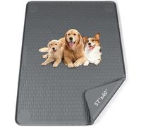 Bartuke Pee Pads for Dogs, 57" x 40" Extra Large Reusable Silicone Mat, Washable Puppy Training Pads for Potty Training, Non-Slip, Leak-Proof, Indoor Floor Protection (Dark Grey)