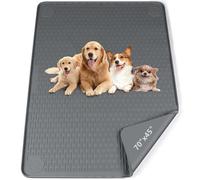 Bartuke Pee Pads for Dogs, 70" x 45" Extra Large Reusable Silicone Mat, Washable Puppy Training Pads for Potty Training, Non-Slip, Leak-Proof, Indoor Floor Protection (Dark Grey)