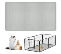 Bartuke Soft Silicone Bunny Floor Mat, 40"x22" Washable & Reusable Rabbit Cage Liner, Pet Training Pads Mat for Small Animal Guinea Pigs Rabbit Bunny Hamster Cats Dogs