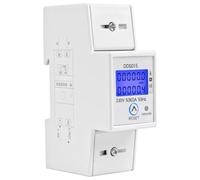 Barturry Digital Single Phase Energy Meter 5-80A 230V 50Hz Energy Meter DDS015 35mm DIN Rail Mount withClear Display Backlight