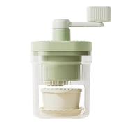 Barturry Portable Mini Hand Crank Ice Crusher Ice Shaver withIce Block Tray forCamping, Home Use