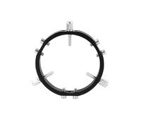 Barturry Star Finder Mount 3-Point Astrophotography Guide Locking Rings forTelescope Mount Finder Pointer 100mm Black