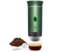 Barturry Wireless Electric Portable Espresso Coffee Machine Camping Coffee Maker Capsule Powder Travel Coffee Maker Green