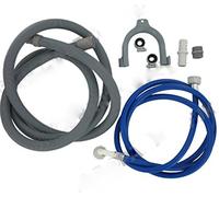 bartyspares® Fill Water Pipe and Drain Hose Extension Kit for Hoover Zanussi Electrolux Washing machines and Dishwashers 2.5m