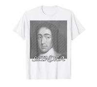 Baruch Spinoza Portrait Formed By Lines Value Graphic T-Shirt