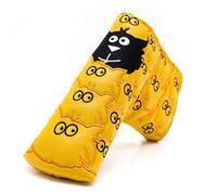 barudan golf Putter Cover Blade Putter Cover Golf Club Headcover Magnetic for Scotty Cameron Select Newport 2 Yellow Synthetic Leather Thick for Golfer Protect Golf Clubs Protector for Men Kids