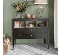 Barwick Bookcase - 6 Drawer - Low - Charcoal