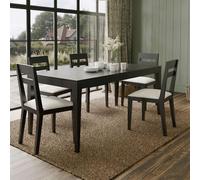 Barwick Dining Set - 180cm - 6 Seater - Charcoal - 6 Chairs