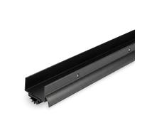 BARZEN Aluminum U Shaped Door Bottom Sweep with Drip Cap - Under Door Seal for Exterior Doors - Screw On Weather Stripping Door Seal - Weatherstrip Bottom of Door (Black, 36 Inches)