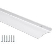 Barzen Door Rain Drip Guard - Over Door and Window Drip Cap Rain Deflector - Drip Edge Rain Diverter Guards House - 2.5 Inches Wide, 76 inches Long, Aluminum White