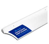 Barzen Door Rain Drip Guard - Over Door and Window Drip Cap Rain Deflector - Drip Edge Rain Diverter Guards House - 2.5 Inches Wide, 40 inches Long, Aluminum White