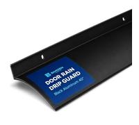 Barzen Door Rain Drip Guard - Window Guards for House, 2.5 Inches Deflector - Diverter Edge - 40 Inches Long, Aluminum Black Finish