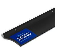 Barzen Door Rain Drip Guard - Door and Window Rain Guards House, 2.5 Inches Door Rain Deflector - Drip Edge Rain Diverter - 40 inches Long, Aluminum Black Finish.