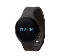 Bas-Tek Sport Lightweight Bluetooth Fitness Tracker, Smart Watch Activity Tracker with Pedometer, Sleep Monitor & Call Alerts, Water-Resistant Health Band for iOS & Android - Black