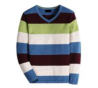 BASADINA Boys Jumpers Kids Knitwear Christmas Striped Sweater Long Sleeve Pullover Jumper Boy Warm Tops Clothes for Autumn and Winter