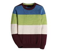 BASADINA Boys Jumpers Kids Knitwear Christmas Sweatshirt Striped Sweater Long Sleeve Pullover Kids Warm Clothes for Autumn and Winter Green