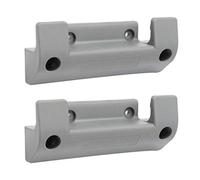 Basage 2Pcs Garden Hose Reel Holder PVC Wall Mounted Garden Hose Hanger Pipe Holder with 8Pcs Expansion Screws