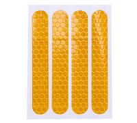 Basage Front Rear Wheel Cover Protective Shell Reflective Sticker for Ninebot Max G30 Scooter Accessories 4PCS, Yellow