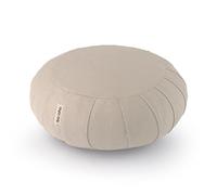 basaho CLASSIC Zafu Meditation Cushion | Organic Cotton | Buckwheat Hulls | Removable Washable Cover (Natural)