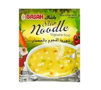 Basak Star Noodle And Vegetable Soup Powder Natural Herbal Egypt Arabic Egyptian Herb Mix Herbs Seasoning Spice Spices Cooking Kosher Halal (1 Pack = 2.47 oz / 70 gm) باشاك شوربة النجوم بالخضار حلال