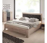 basalt wooden king size bed in san remo oak