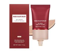 Base Blur Balm - Lightweight Matte BB Cream with Buildable Full Coverage for Instant Brightening and Seamless Concealing, Hypoallergenic Oil-Free Formula, Long-Lasting All-Day Wear for a Flawless