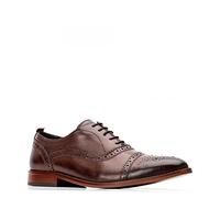 Base London CAST Mens Leather Brogue Shoes Brown