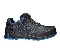 BASE K-TREK B1005B S1P HRO SRC Aluminium Toe i-daptive Sole Dry’n Air Footbed SmellStop BOA Closure Ballistic Midsole Seamless Trainer, Black/Blue, UK 8
