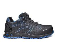 BASE K-TREK B1005B S1P HRO SRC Aluminium Toe i-daptive Sole Dry’n Air Footbed SmellStop BOA Closure Ballistic Midsole Seamless Trainer, Black/Blue, UK 11.5