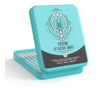 BASE LABORATORIES Base Labs Piercing Aftercare Swabs for Piercing Bump Treatment Earring Cleaner for Pierced Ears, Nose Piercing Aftercare Keloid Bump Removal 36 Saline Cleaning Solution Buds