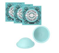 Base Laboratories Nipple Piercing Aftercare Soaker Set | Hands-Free Nipple Piercing Cleaner | Nipple Piercing Kit for Women | Cracked Nipple Care | 2PK | 3 x 2 Silicone Cups