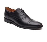Base London Ascot Oxford Leather Mens Black Shoes - Size UK 9